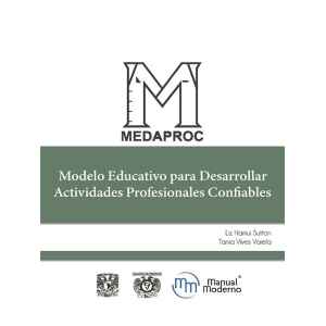 Hamui – MEDAPROC: Modelo Educativo para Desarrollar Actividades Profesionales Confiables 1 Ed. 2020