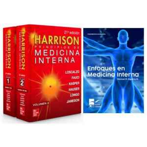Combo 1: Harrison – Principios de Medicina Interna 21 Ed. + Aguirre – Enfoques en Medicina Interna 1 Ed.