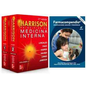 Combo 3: Harrison – Principios de Medicina Interna 21 Ed. + Ramos – Farmacompendio: Dosificaciones Adultas y Pediátricas 4 Ed.